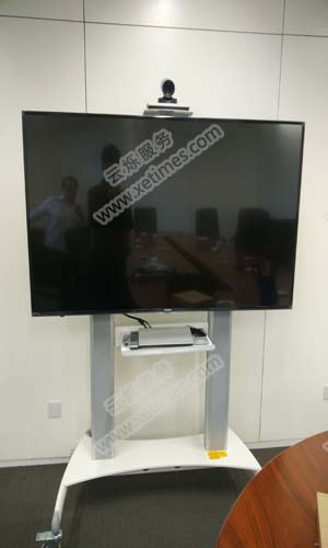 招商銀行北京支行安裝視頻會議系統(tǒng)設備施工現(xiàn)場圖2