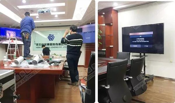 視頻會(huì)議系統(tǒng)布線現(xiàn)場(chǎng)